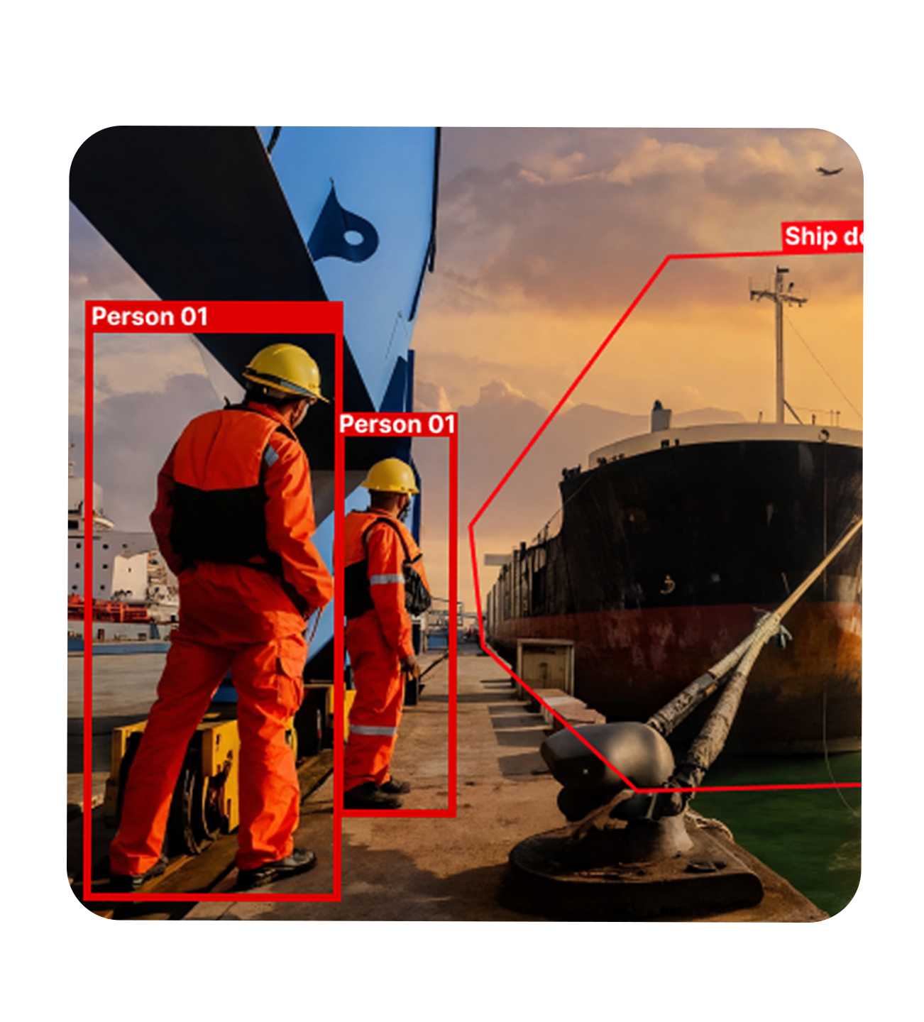 Port security personnel detection